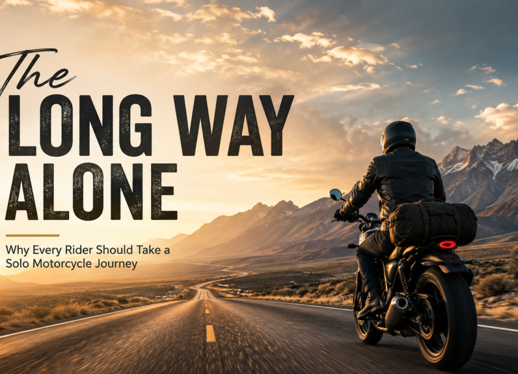 The Long way alone motorcycle Adventure & Road