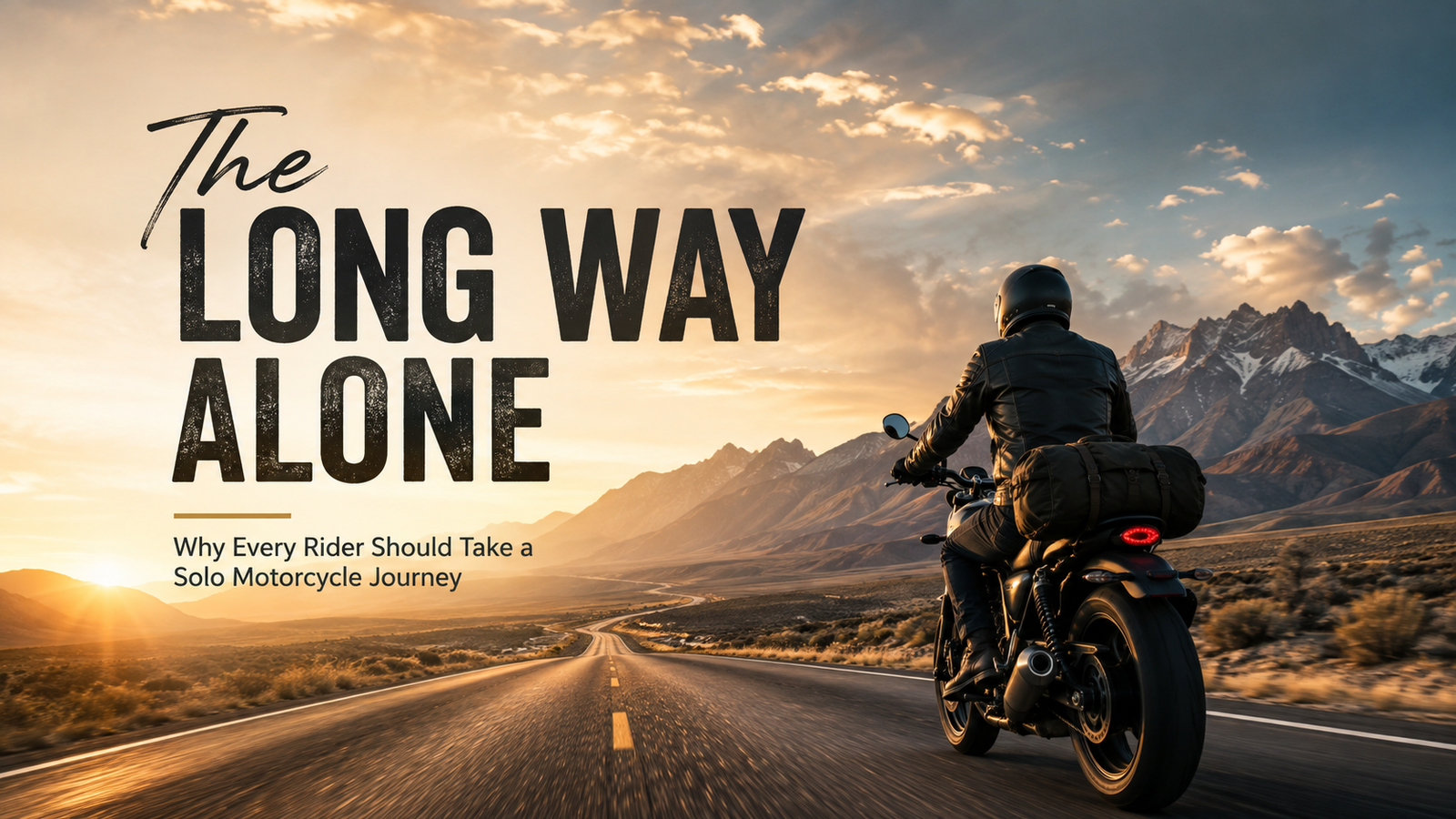 The Long way alone motorcycle Adventure & Road